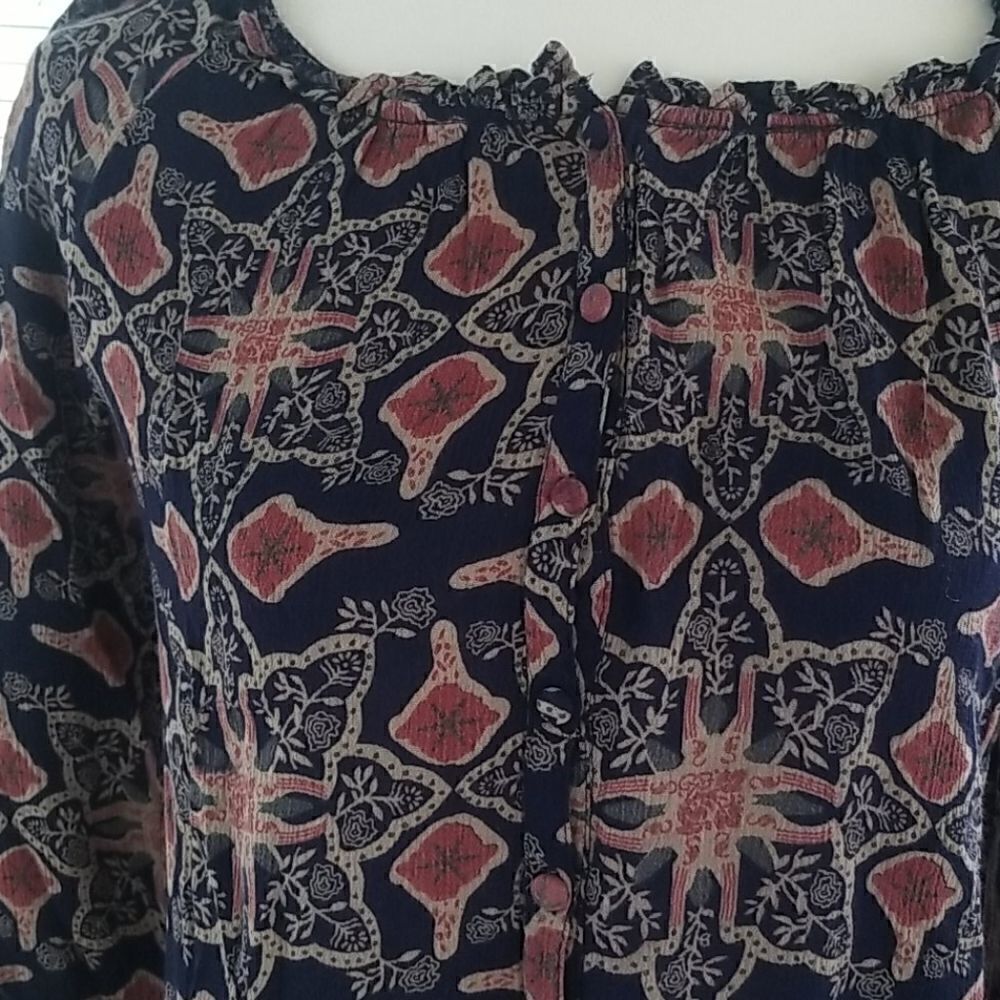 Vintage American Blues Women's top Size S 📦 - Picture 2 of 5